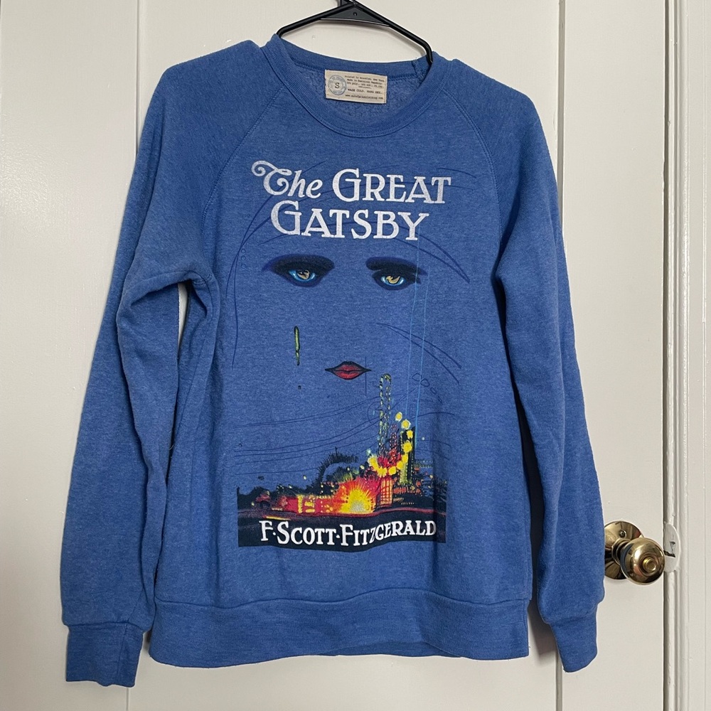 Great Gatsby small blue sweatshirt